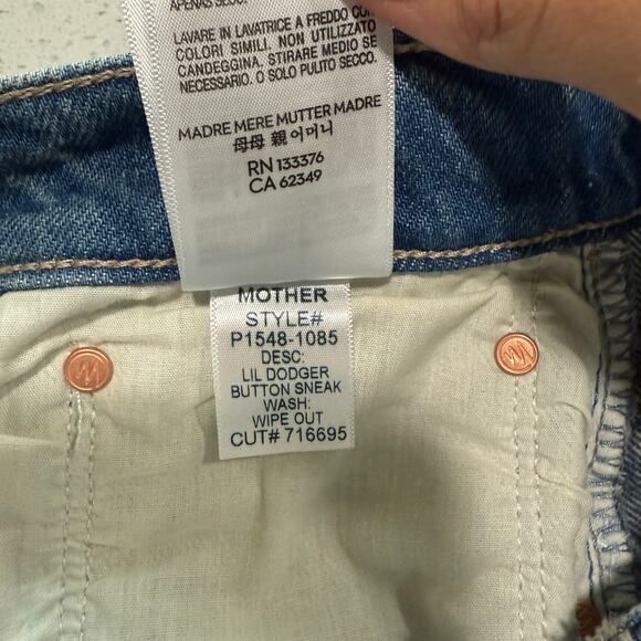 Mother Superior Lil Dodger Button Sneak Jeans - Picture 7 of 8